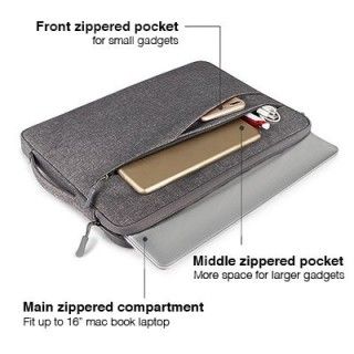 14" Polyester Water Repellent Laptop Pouch 07